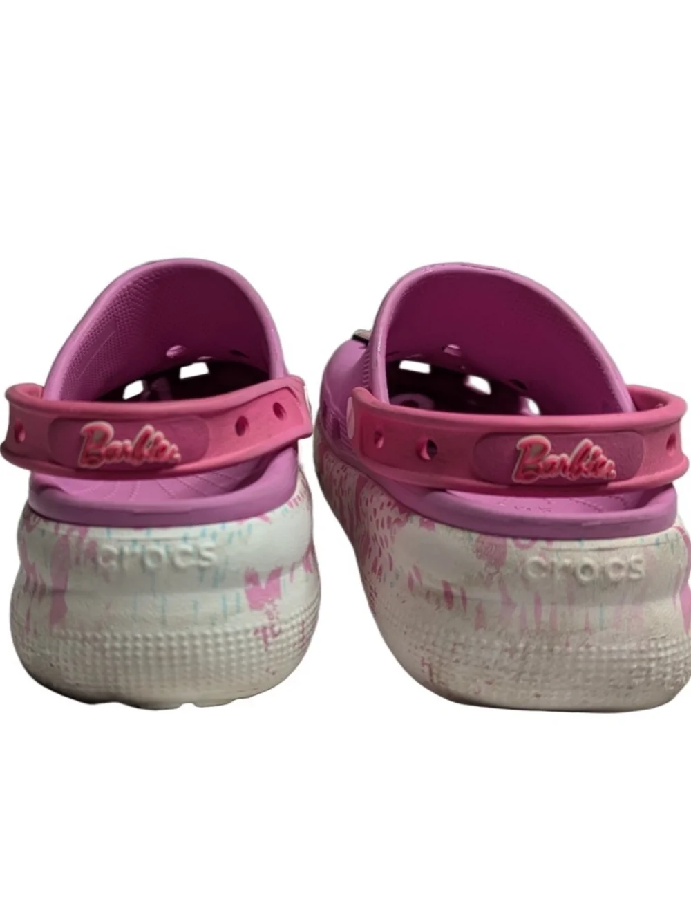 Barbie X Crocs Cutie Crush Clog Barbie Taffy Pink Kids Size J 5  208805-6SW.